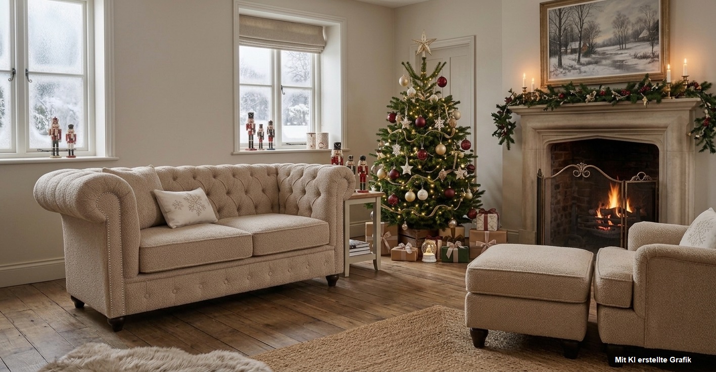 Weihnachtsdekoration für das Wohnzimmer